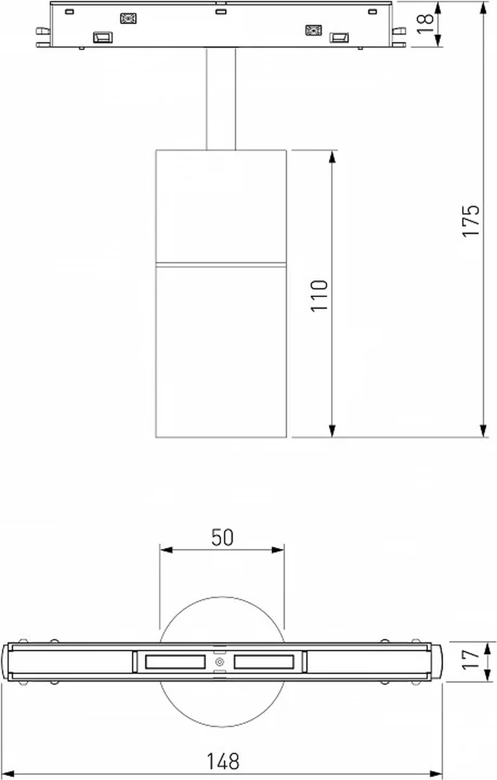 Slim Magnetic Умный трековый светильник 6W 2700-6500K Dim R01 (чёрный) 85074/01