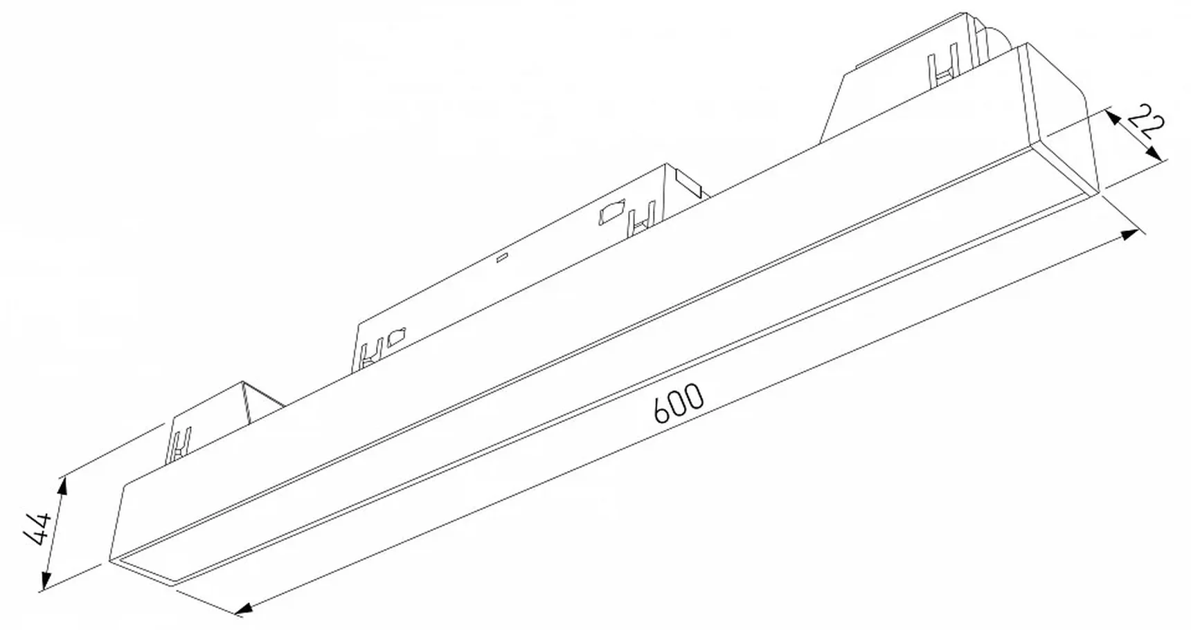 Slim Magnetic Умный трековый светильник 20W 2700-6500K Dim L02 (чёрный) 85077/01