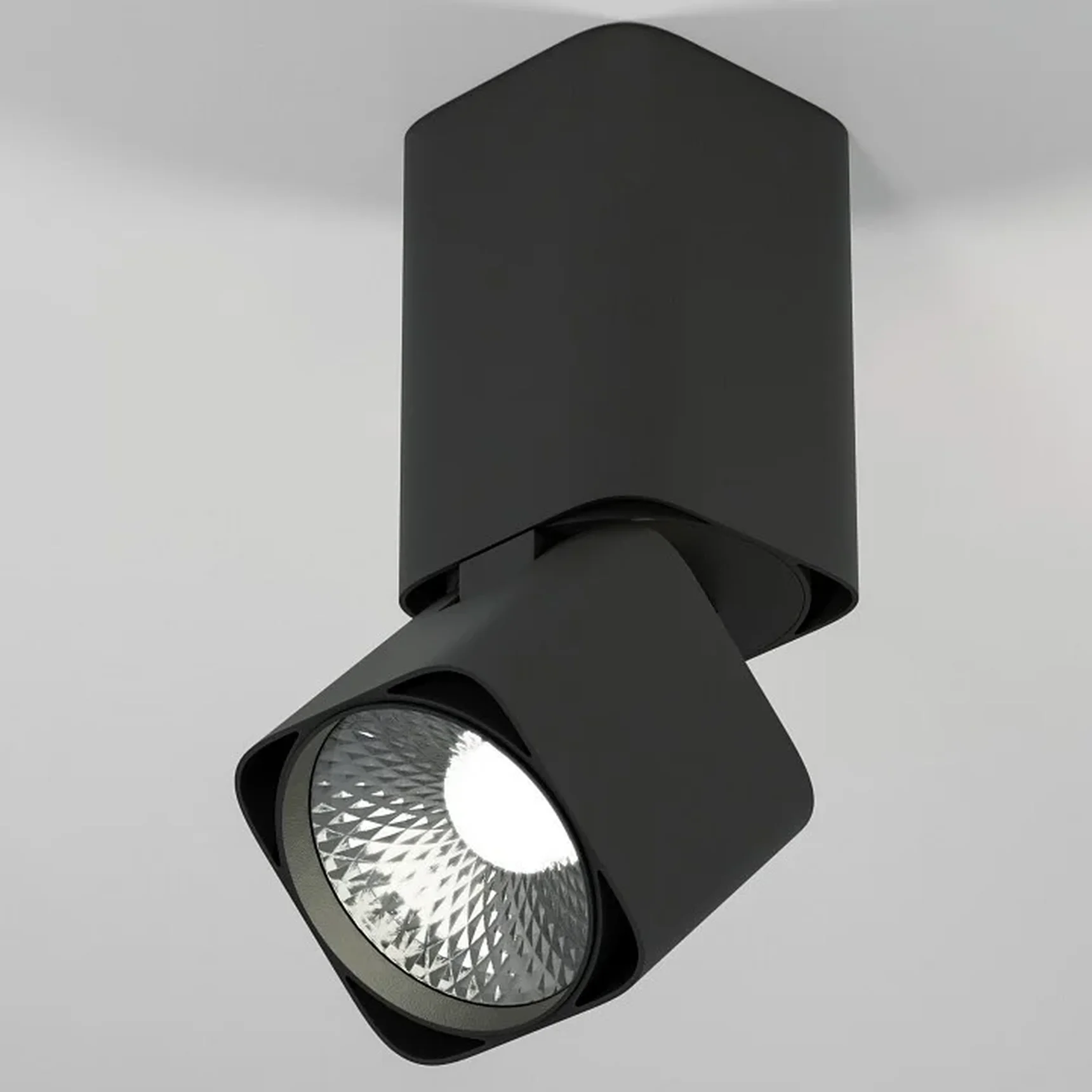 Светильник потолочный светодиодный 25043/LED 10W 4000K чёрный 25043/LED