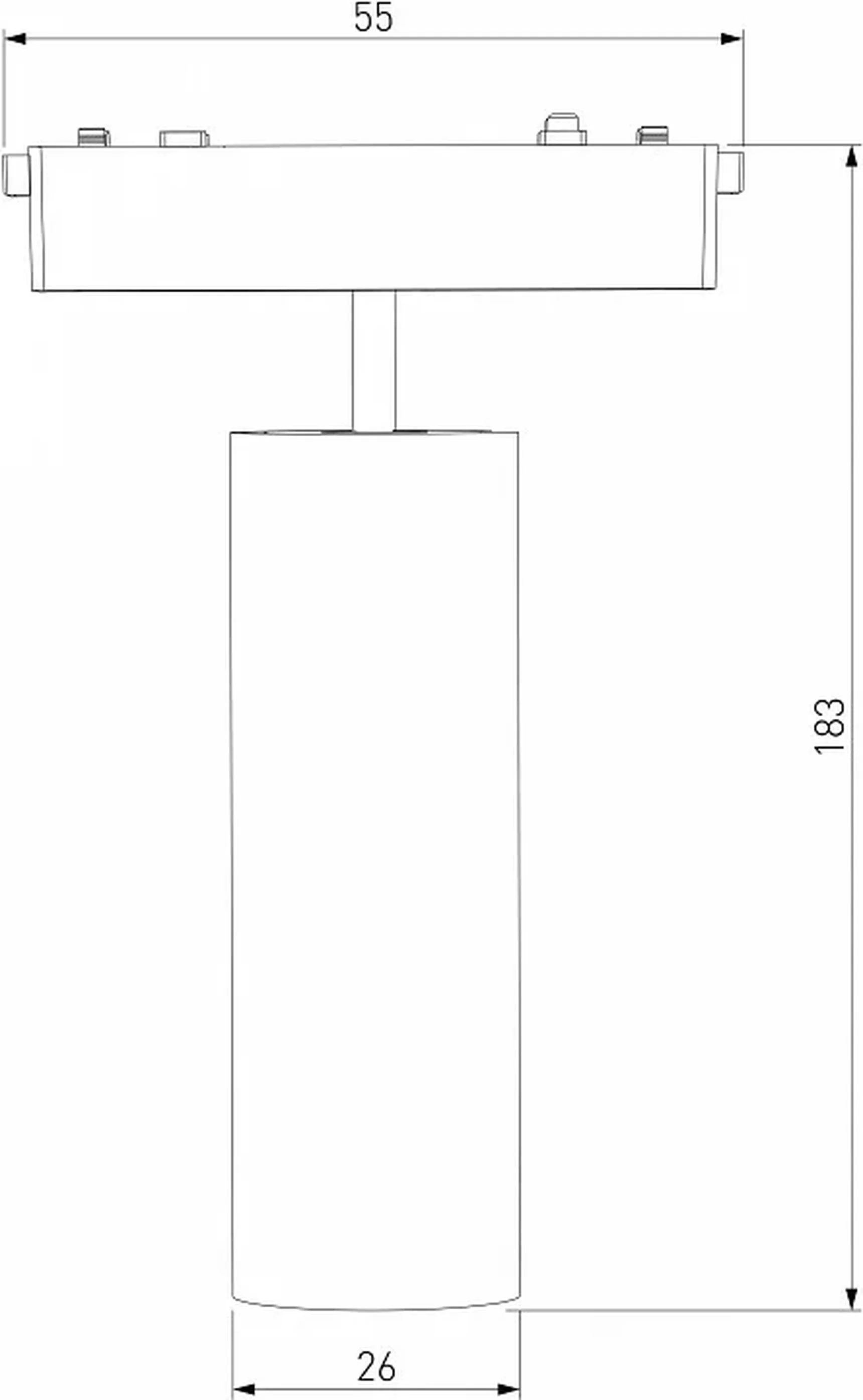 Flat Magnetic Трековый светильник 18W 4000K Arcos (чёрный) 85096/01