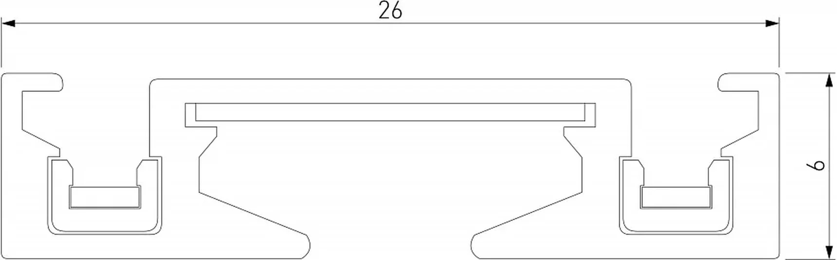 Flat Magnetic Шинопровод накладной (2м) чёрный 85129/00