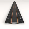 Flat Magnetic Шинопровод встраиваемый (2м) чёрный 85130/00