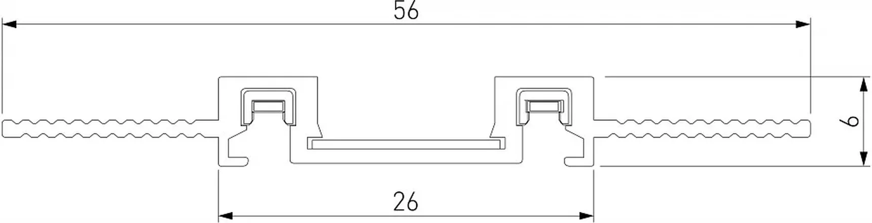 Flat Magnetic Шинопровод встраиваемый (2м) чёрный 85130/00