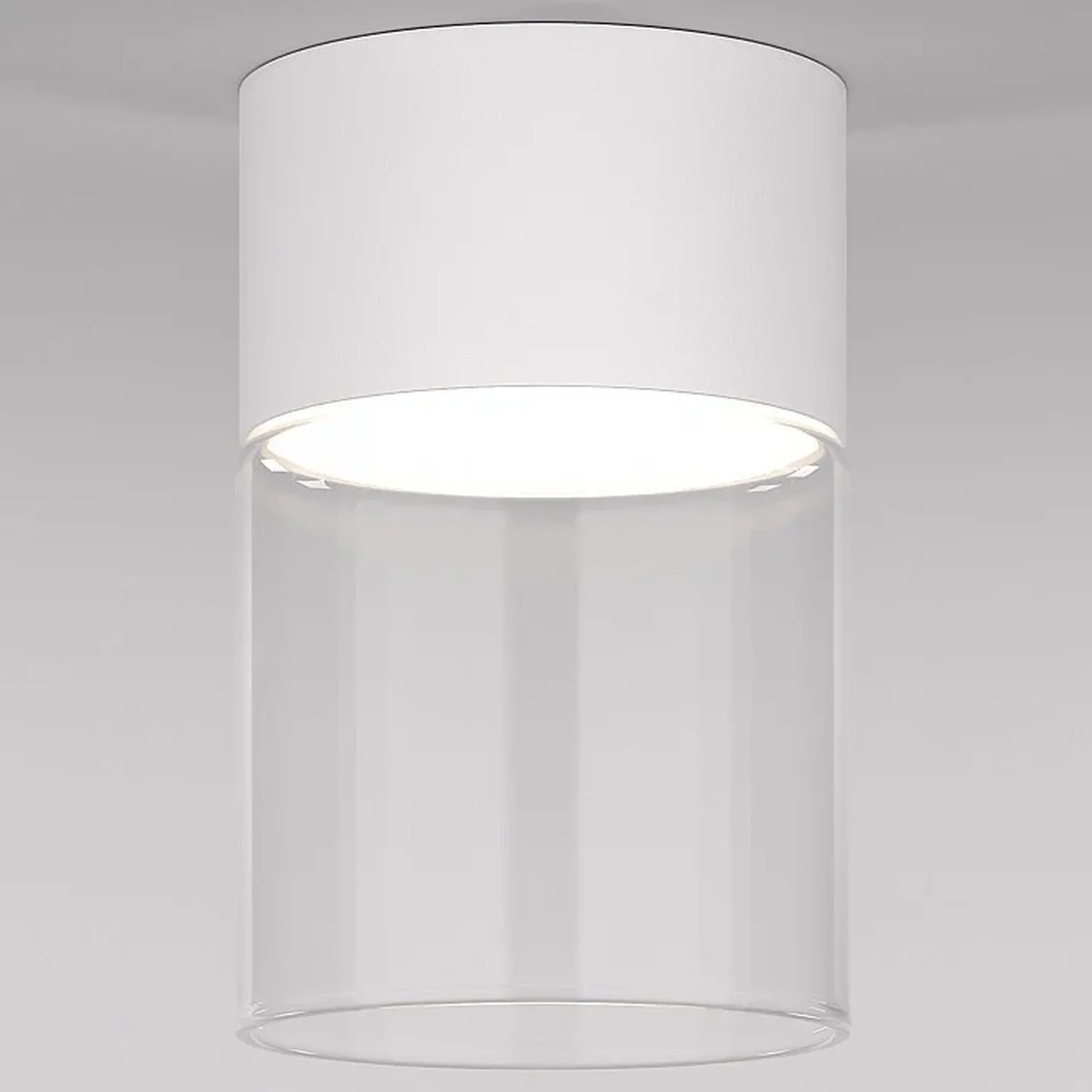 Светильник потолочный светодиодный 10W 4000К белый/прозрачный 25047/LED