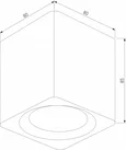 Светильник потолочный светодиодный Matrix 9W 4000К черный 25051/LED