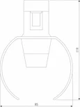 Esthetic Magnetic Трековый светильник 3W 3000K (чёрный) 85119/01
