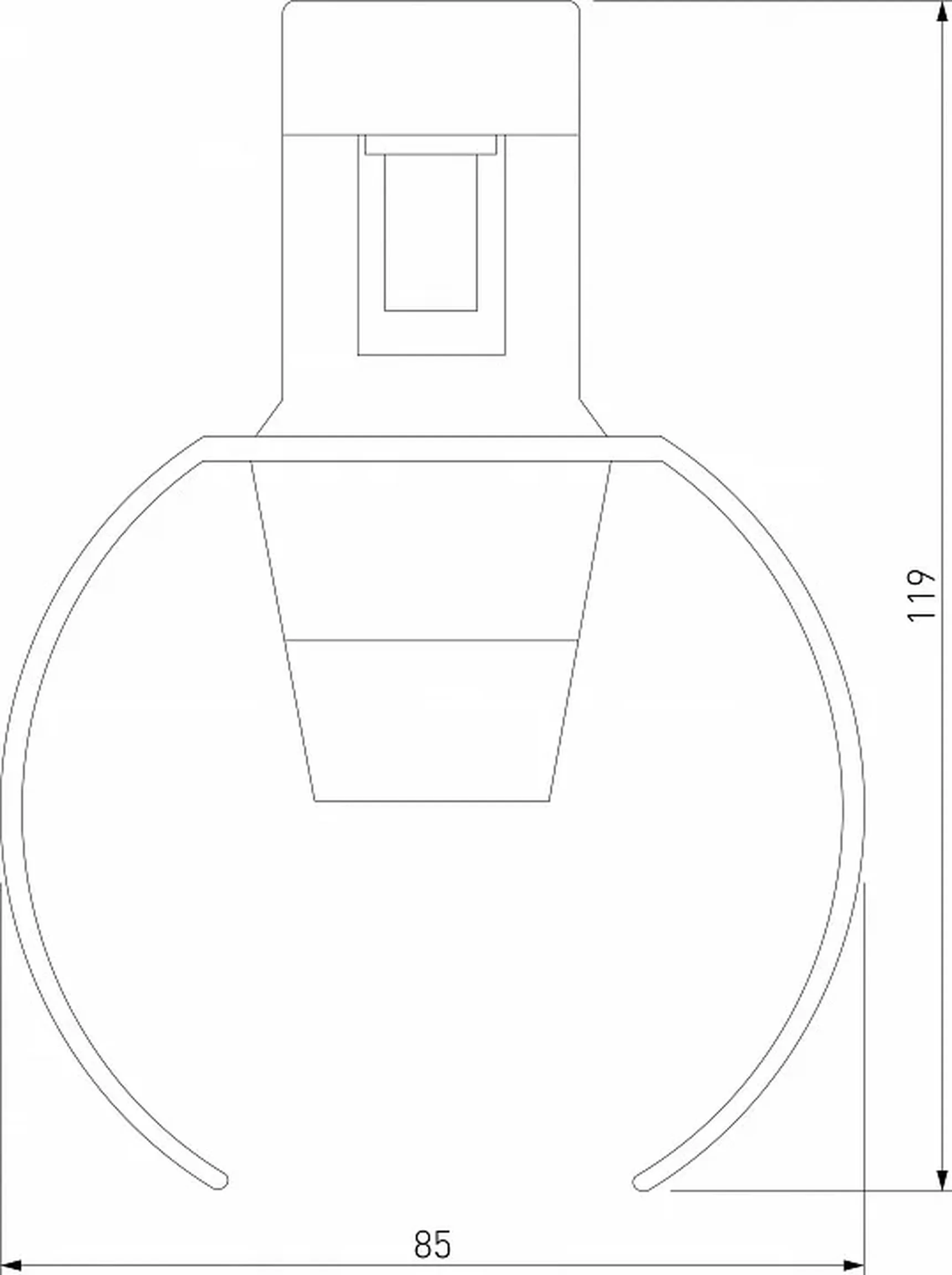 Esthetic Magnetic Трековый светильник 3W 3000K (чёрный) 85119/01