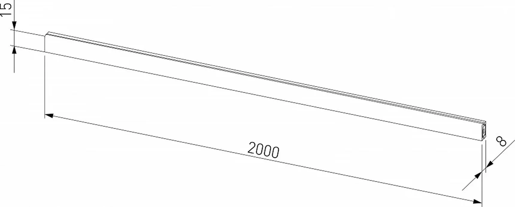 Esthetic Magnetic Шинопровод накладной (черный) (2 м) 85137/00