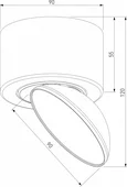 Светильник потолочный светодиодный Smooth черный 25053/LED