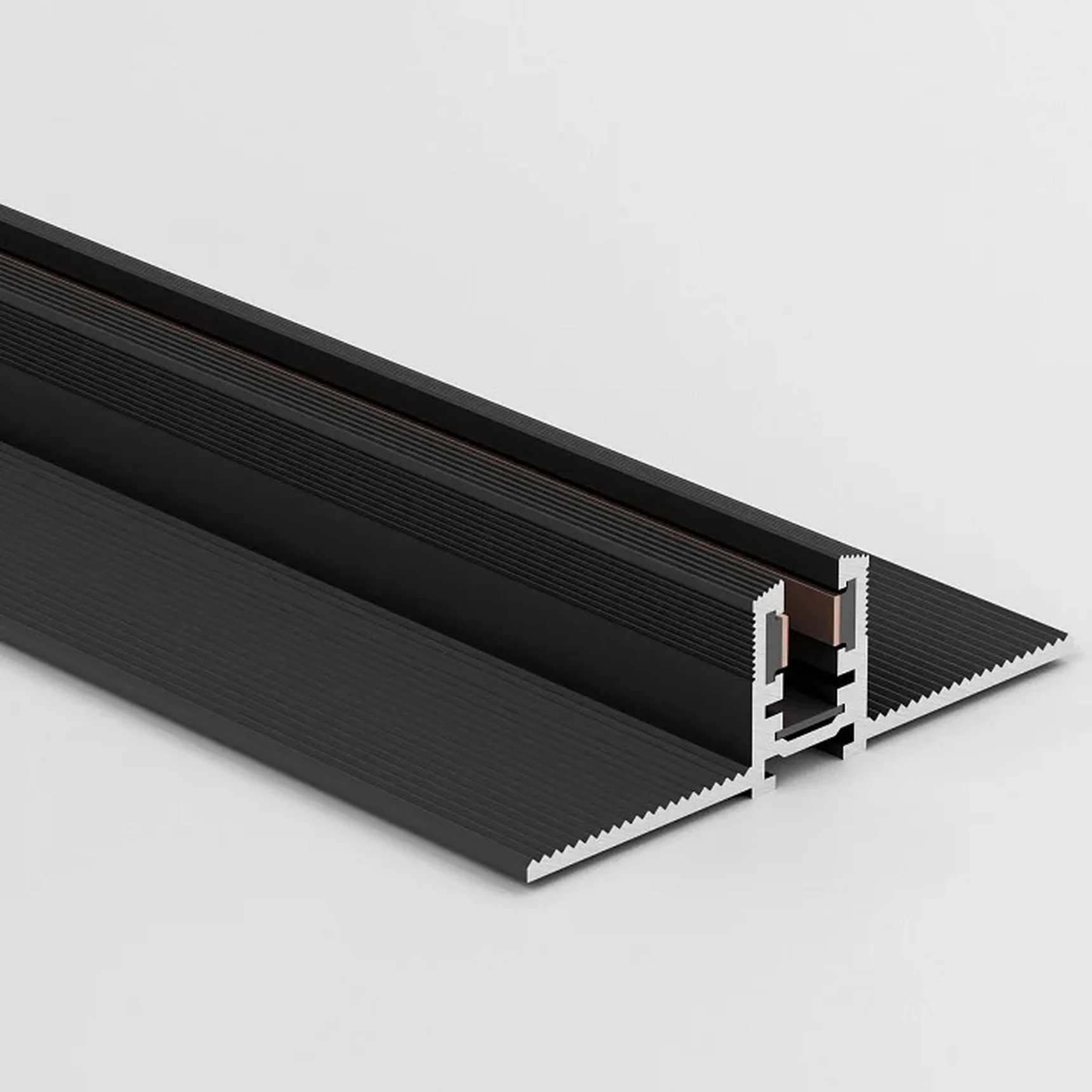 Mini Magnetic Шинопровод встраиваемый (черный) 2 м 85170/00