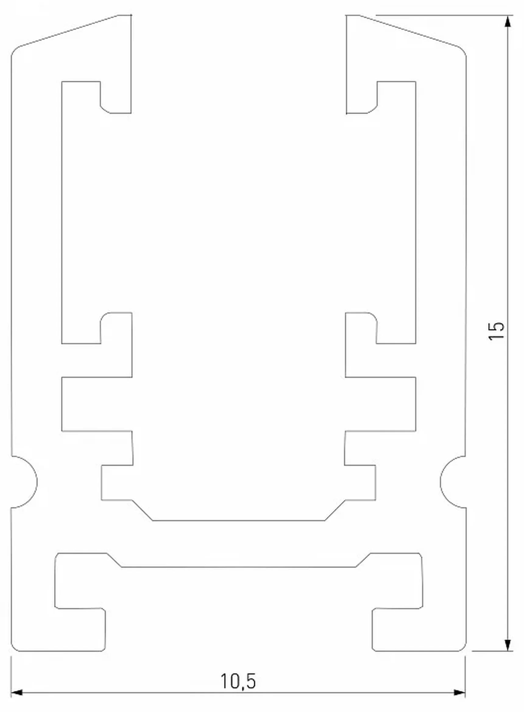Mini Magnetic Шинопровод накладной (черный) (2м) 85171/00 85171/00