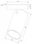 Mini Magnetic Трековый светильник 5W 3000K (черный) 85158/01