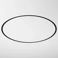 Slim Magnetic Встраиваемый радиусный шинопровод черный ? 1200мм 85159/00