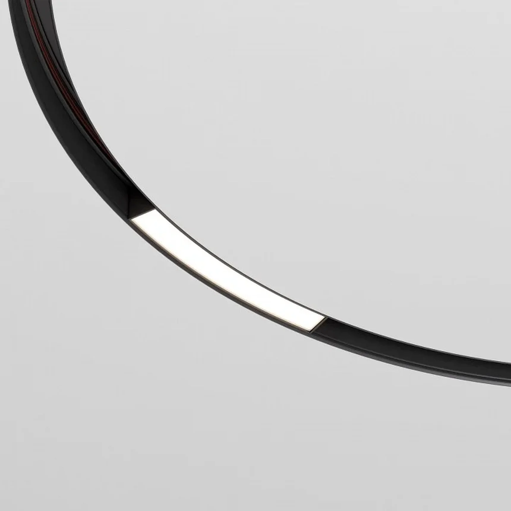 Slim Magnetic Трековый светильник для радиусного шинопровода 8W 4200K Planar чёрный ? 800мм 85179/01