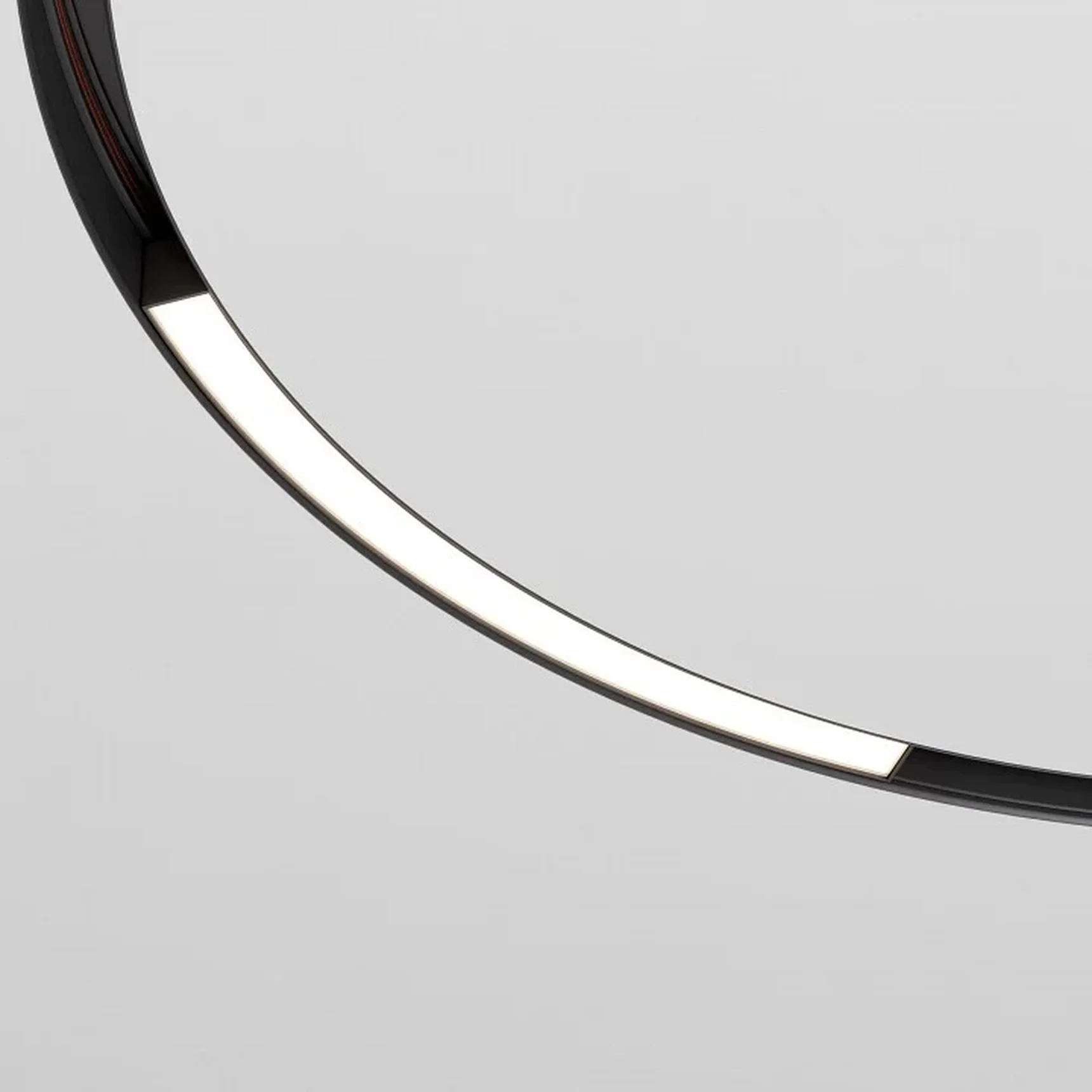 Slim Magnetic Трековый светильник для радиусного шинопровода 16W 4200K Planar чёрный ? 800мм 85180/01
