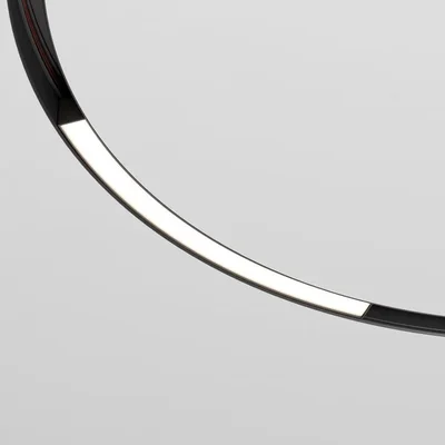 Slim Magnetic Трековый светильник для радиусного шинопровода 16W 4200K Planar чёрный ? 800мм 85180/01