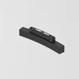 Slim Magnetic Трековый светильник для радиусного шинопровода 8W 4200K Planar чёрный ?1200мм 85181/01