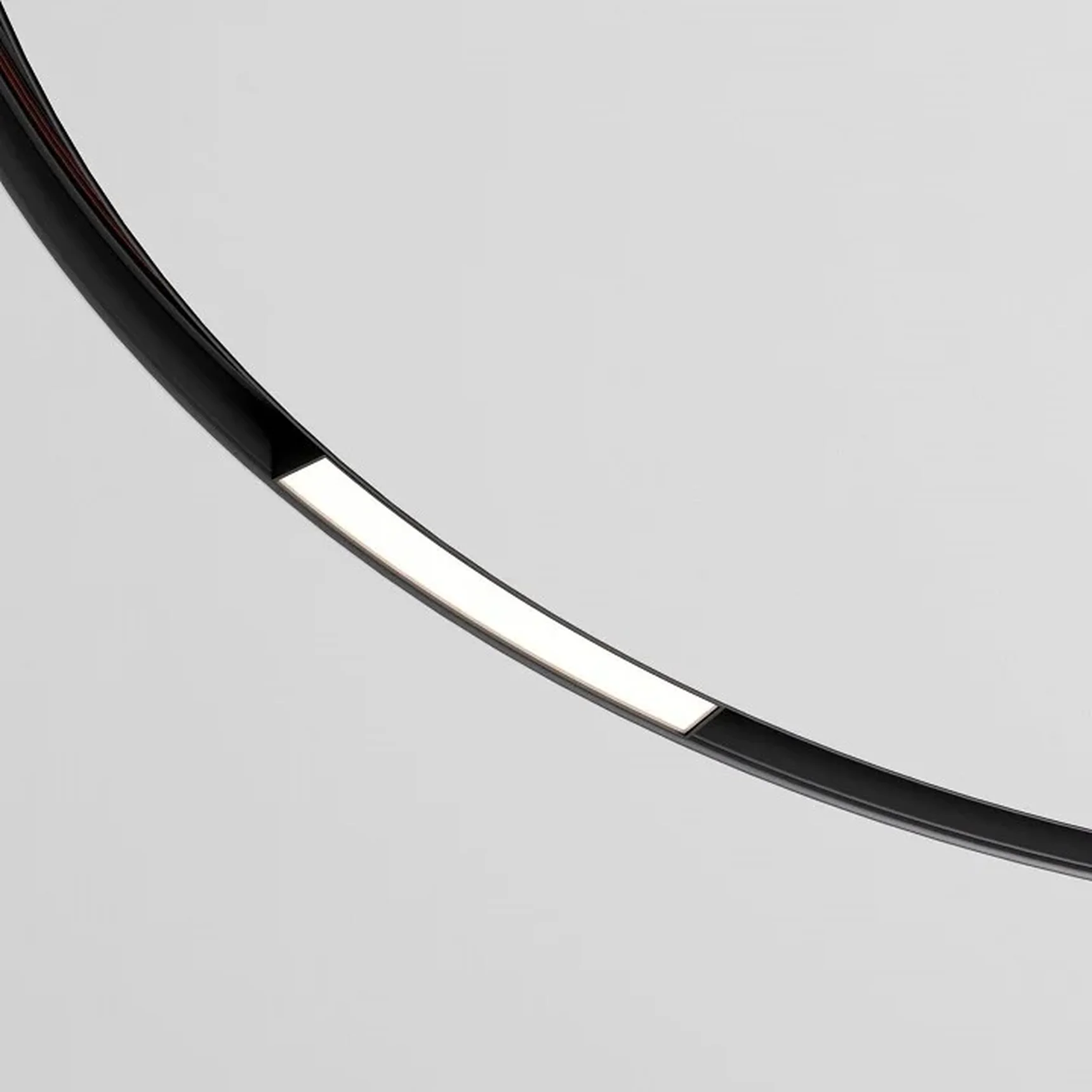 Slim Magnetic Трековый светильник для радиусного шинопровода 8W 4200K Planar чёрный ?1200мм 85181/01