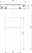 Slim Magnetic Трековый светильник для радиусного шинопровода 20W 4200K Comfi чёрный D800мм 85187/01
