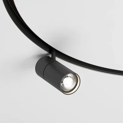 Slim Magnetic Трековый светильник для радиусного шинопровода 12W 4200K Comfi чёрный D800мм 85188/01