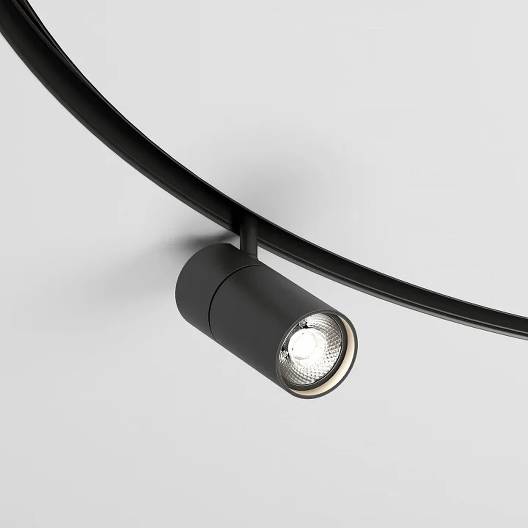 Slim Magnetic Трековый светильник для радиусного шинопровода 12W 4200K Comfi чёрный D1200мм 85189/01