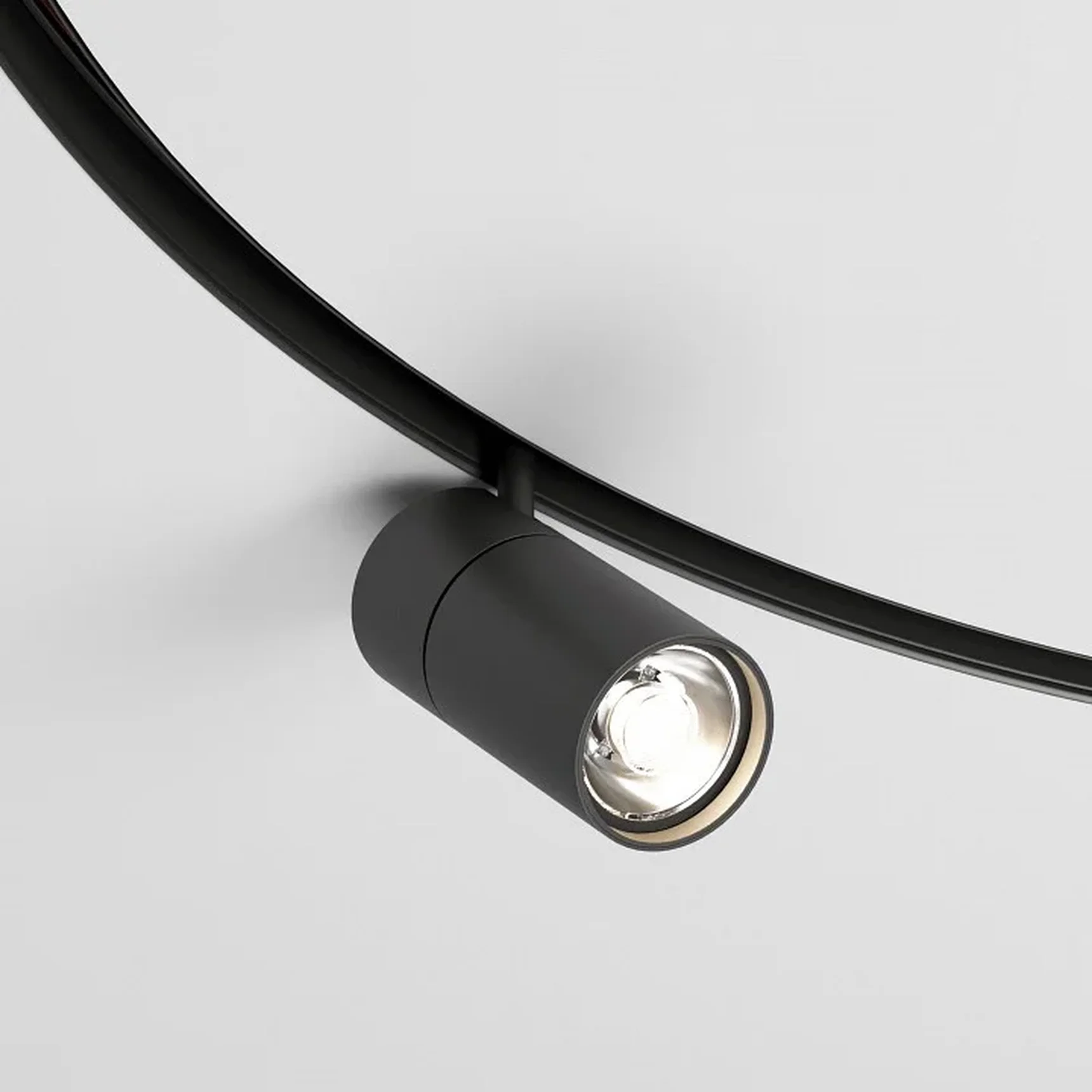 Slim Magnetic Трековый светильник для радиусного шинопровода 20W 4200K Comfi чёрный D1200мм 85190/01