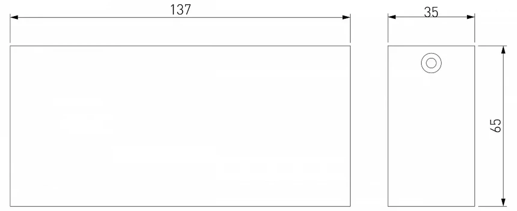 Светильник потолочный светодиодный 10W 3000K белый Block 25108/LED