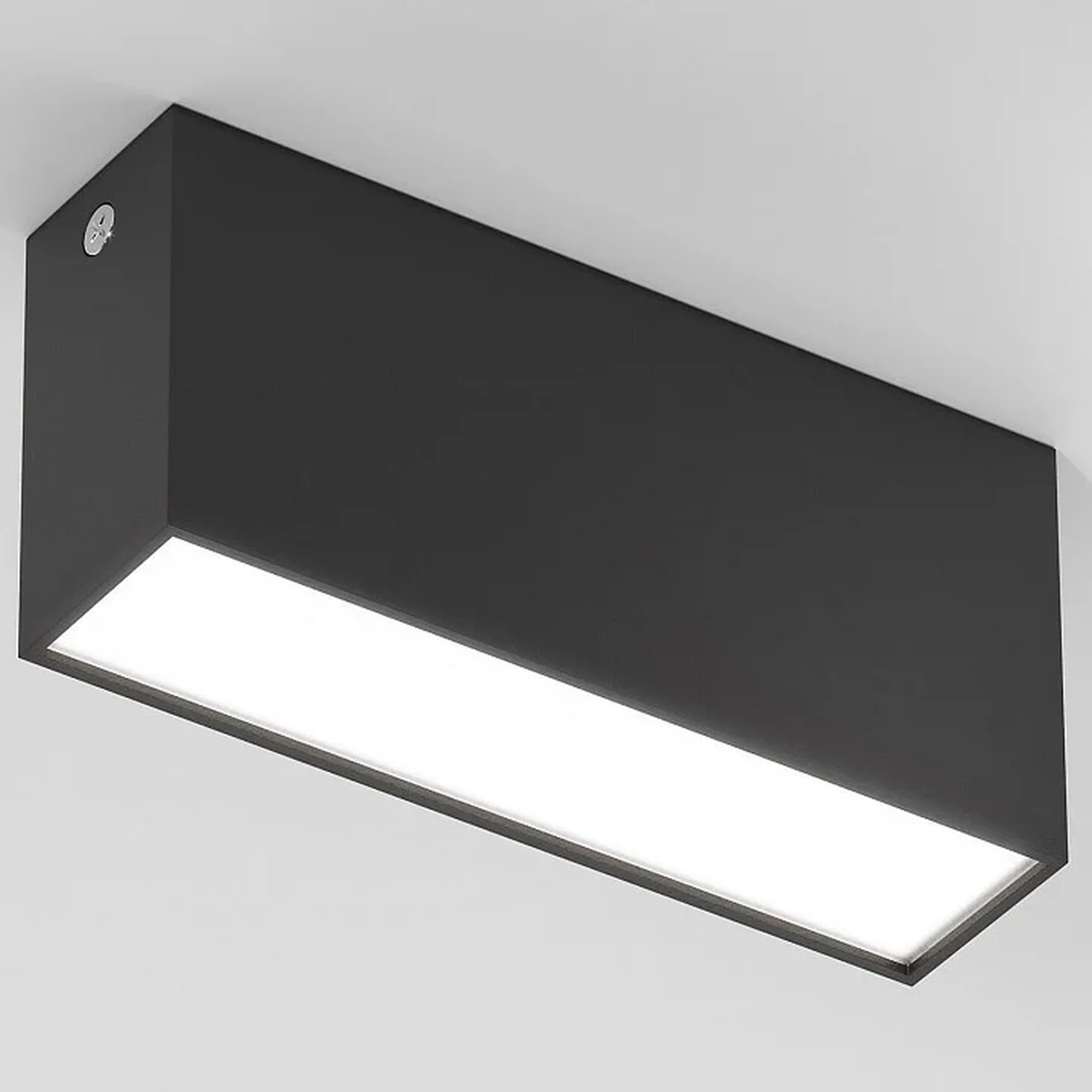 Светильник потолочный светодиодный 10W 4000K черный Block 25109/LED