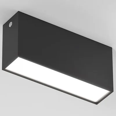 Светильник потолочный светодиодный 10W 4000K черный Block 25109/LED