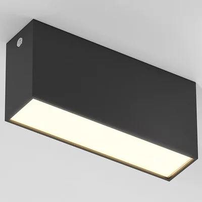 Светильник потолочный светодиодный 10W 3000K черный Block 25109/LED