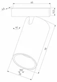 Mini Magnetic Трековый светильник 5W 3000K (белый/черный) 85201/01