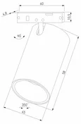 Mini Magnetic Трековый светильник 9W 3000K (белый/черный) 85203/01