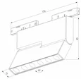 Mini Magnetic Трековый светильник 6W 3000K (черный) 85207/01