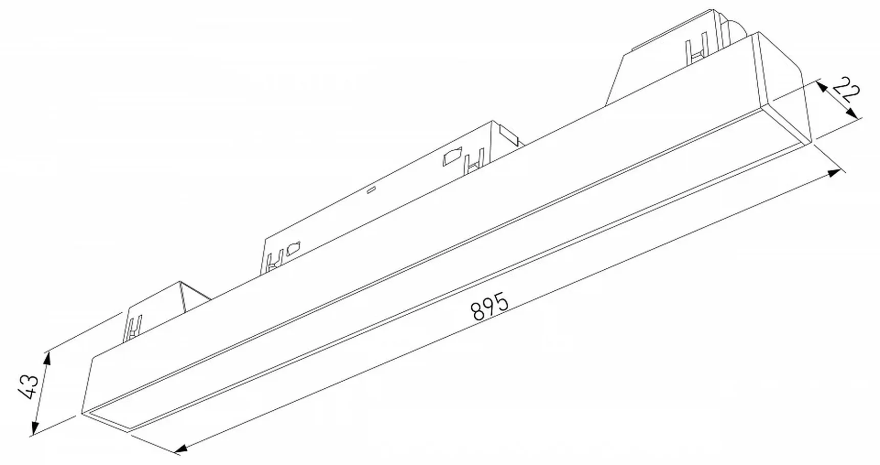 Slim Magnetic L02 Трековый светильник 30W 3000K черный 85034/01