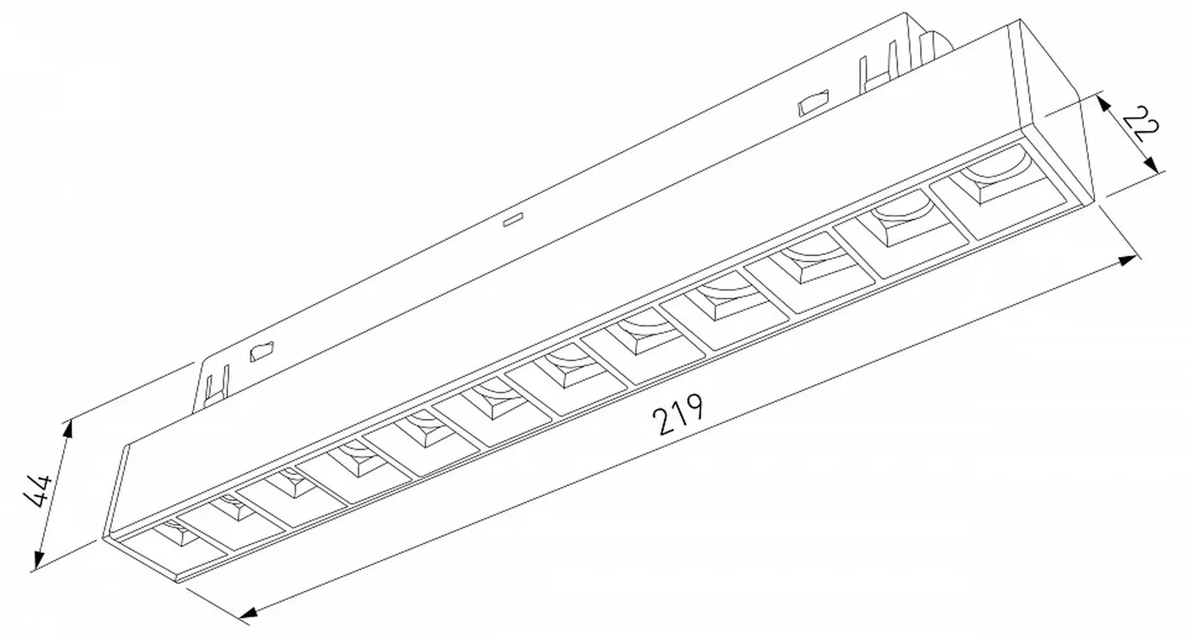Slim Magnetic SL02 Трековый светильник 12W 3000K черный 85005/01