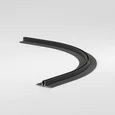 Mini Magnetic Шинопровод под ГКЛ 12,5 мм черный D600 85219/00