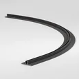 Mini Magnetic Шинопровод под ГКЛ 12,5мм черный D1200 85221/00