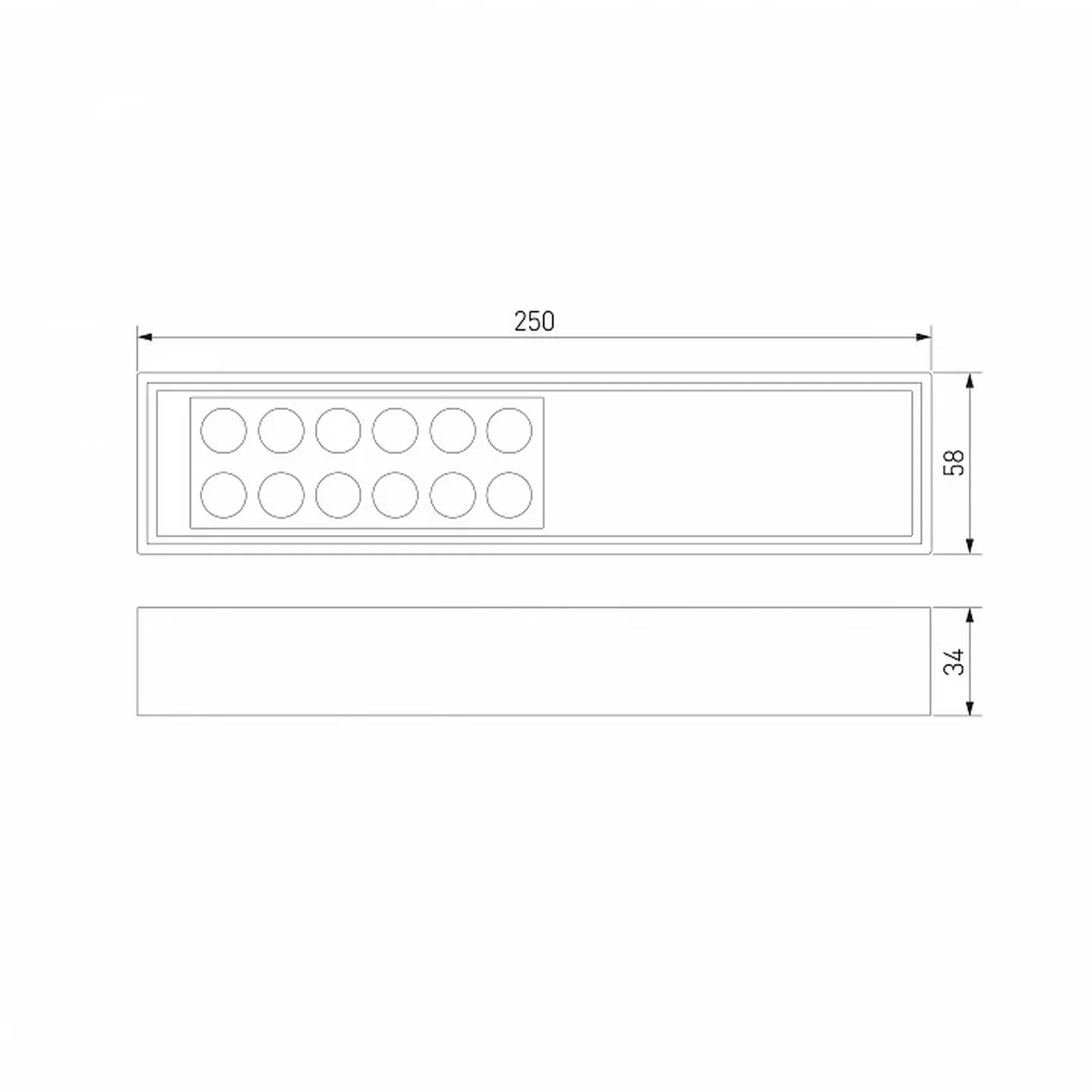 Светильник потолочный светодиодный Tend 9W 4000K черный 25114/LED