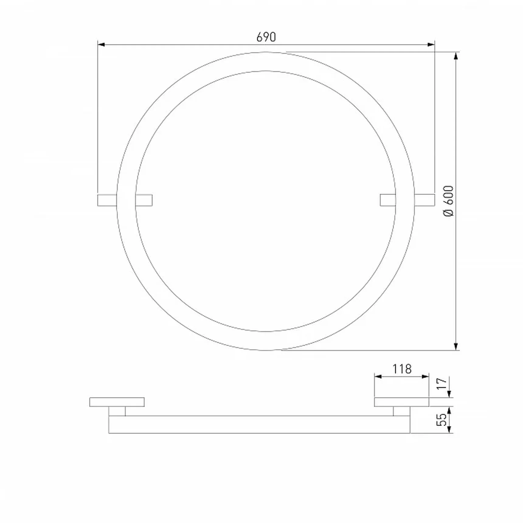 Slim Magnetic Трековый светильник 26W 4000K Most чёрный 85523/01