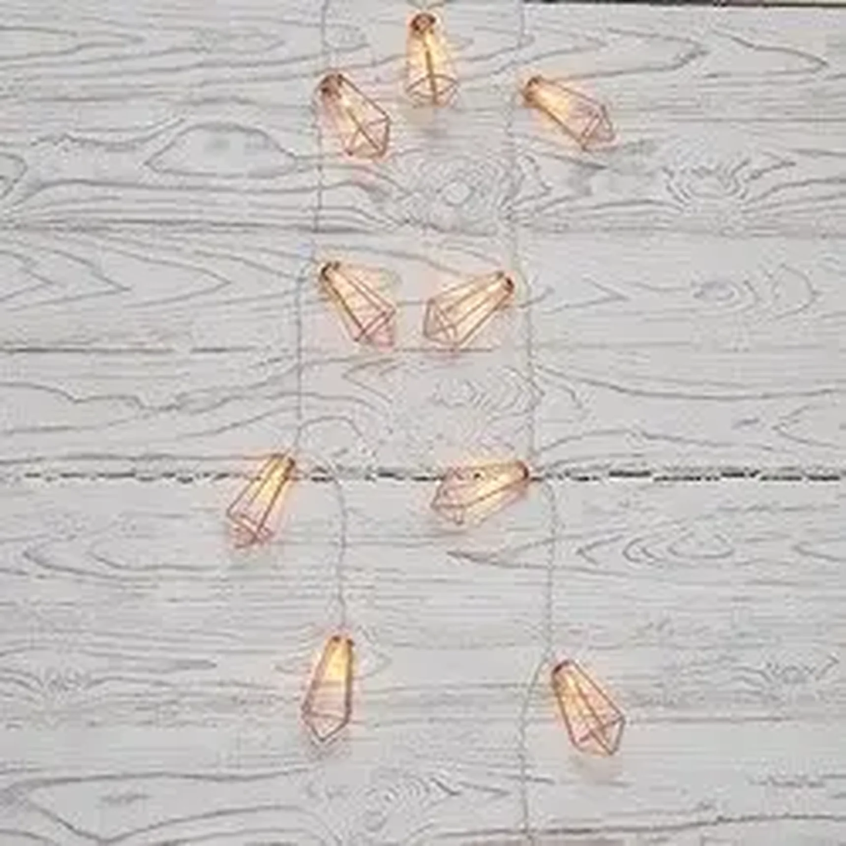 Гирлянда светодиодная Кристаллы бронзовые 10 LED, 1,5 м, прозрачный ПВХ, теплый белый свет свечения, 2 х АА (батарейки не в комплекте) NEON-NIGHT