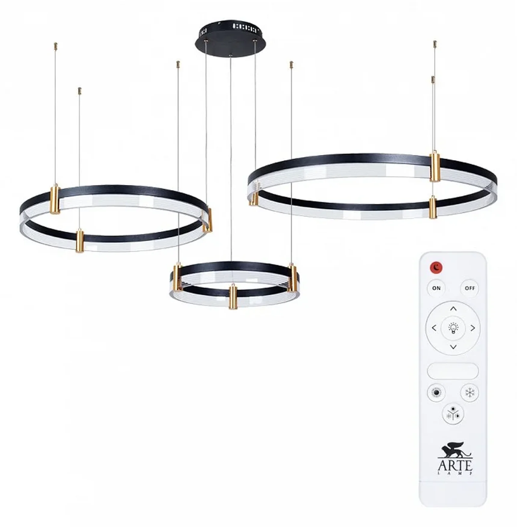 Подвесной светодиодный светильник Arte Lamp Mercury A2185SP-3BK