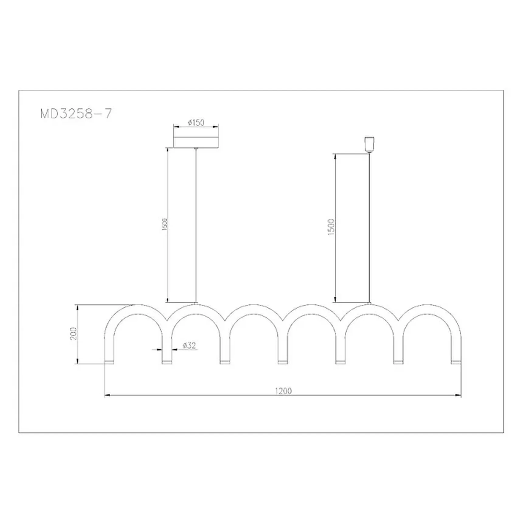 Светильник подвесной ARTE LAMP A3258SP-45BK