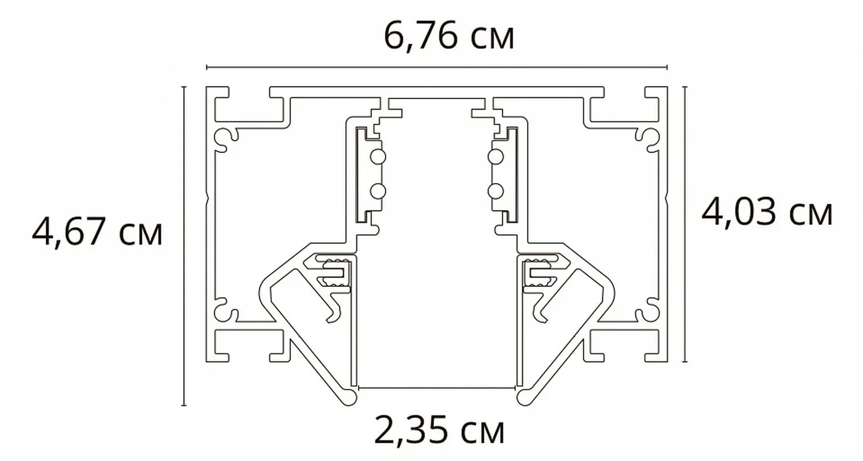 Шинопровод встраиваемый (ТРЕК) 2M ARTE LAMP A473206