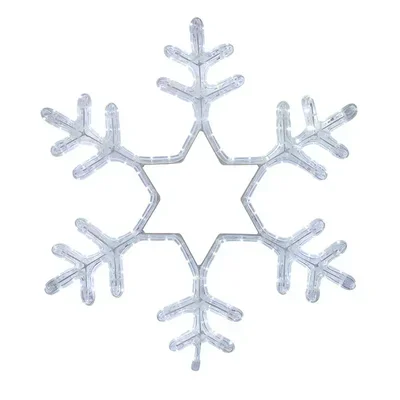 Фигура световая Снежинка цвет белый, размер 55x55см NEON-NIGHT