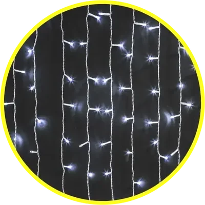 Светодиодная гирлянда NGF-C01-357CW-8-2x1.5m-230-TR-IP20