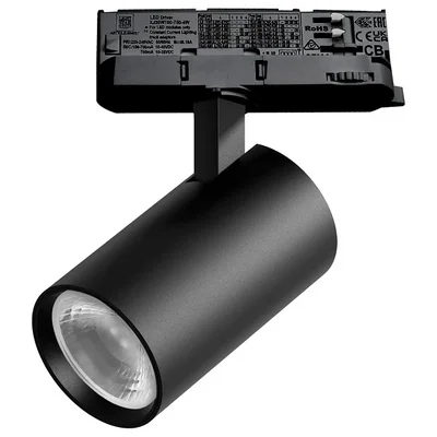 A5137QT36G Светильник ALTA BASE для трековой системы Quattro LED 15W 1880LM 36G ЧЕРНЫЙ 3000K с адаптером (215137 + 594037 + 215103)