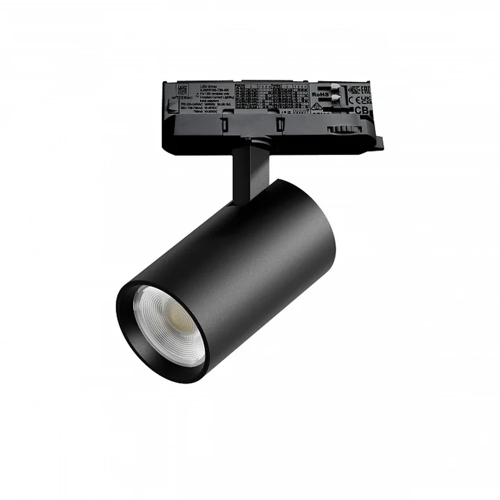 A5147QT Светильник ALTA BASE для трековой системы Quattro LED 15W 1880LM 24G ЧЕРНЫЙ 4000K с адаптером (215147 + 594037)