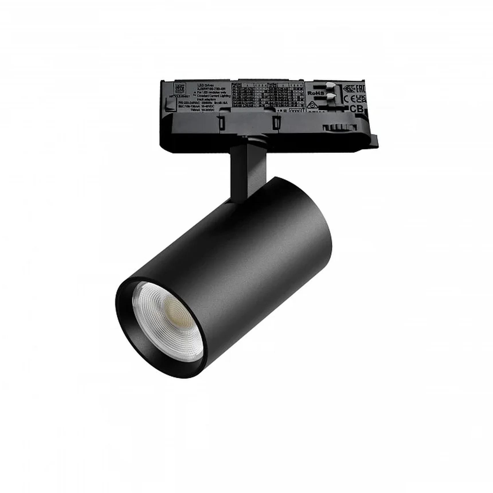 A5147QT15G Светильник ALTA BASE для трековой системы Quattro LED 15W 1880LM 15G ЧЕРНЫЙ 4000K с адаптером (215147 + 594037 + 215101)