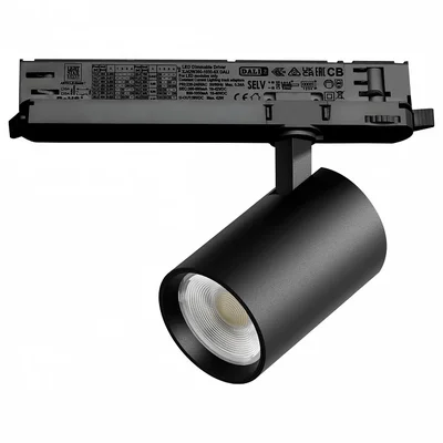 A5247DALI Светильник ALTA BASE для трековой системы Quattro с управлением DALI LED 24W 3040LM 24G ЧЕРНЫЙ 4000K с адаптером (215247 + 5940