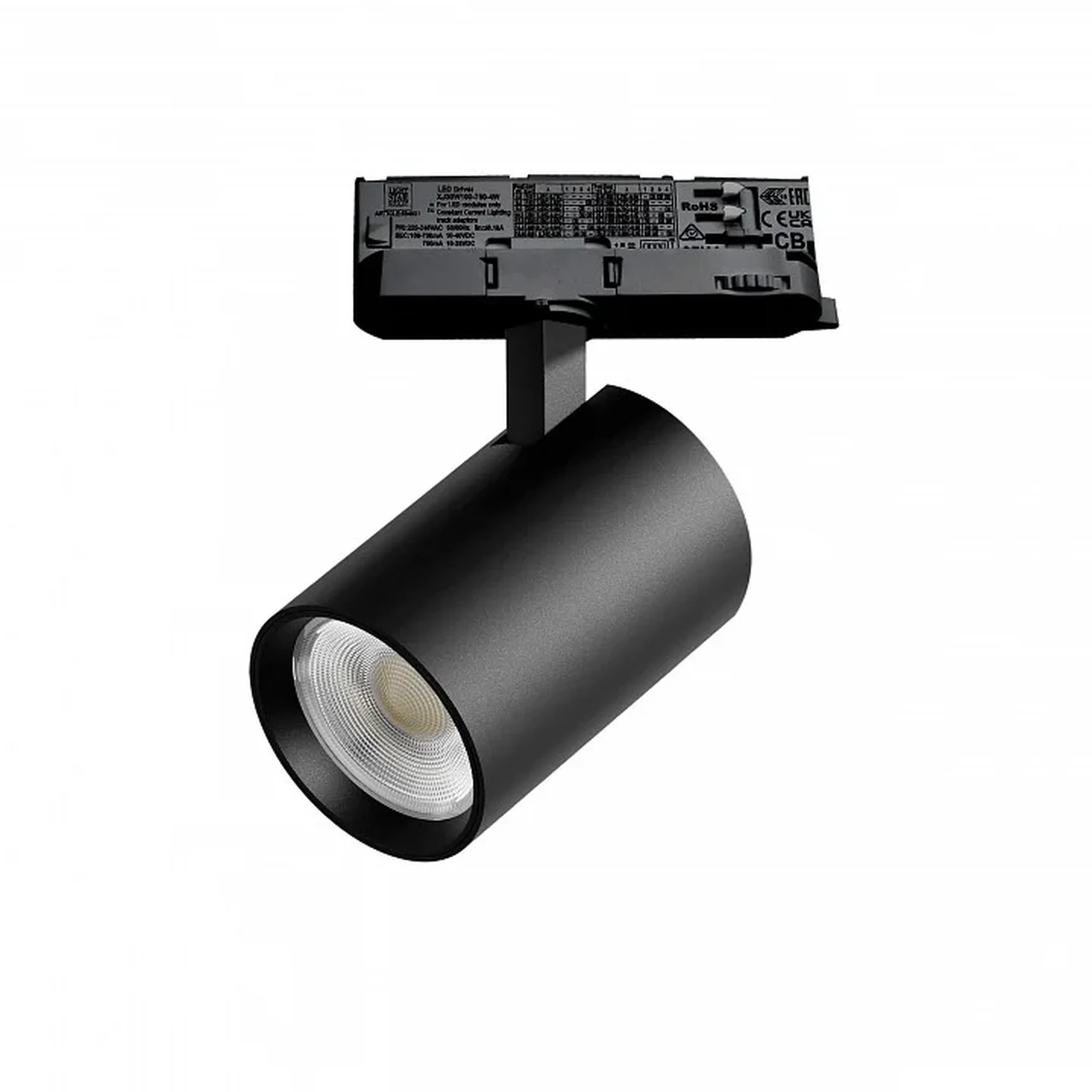 A5247QT Светильник ALTA BASE для трековой системы Quattro LED 24W 3040LM 24G ЧЕРНЫЙ 4000K с адаптером (215247 + 594037)